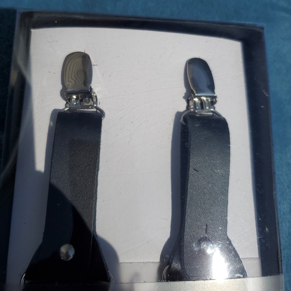 Florsheim Convertible Suspenders  Clip On blue - Picture 3 of 3